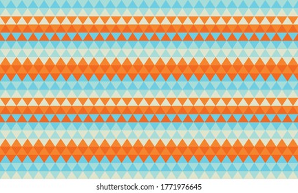 Abstract Background of Colorful Triangles. Geometric Triangle Seamless Pattern. Mosaic Created From Triangle Shape.