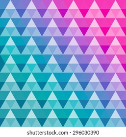 Abstract background of colorful triangles. Geometric mosaic. Vector Illustration.