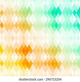 Abstract background of colorful triangles. Geometric mosaic. Vector Illustration.