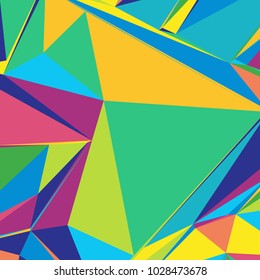Abstract background with colorful triangles for magazines, booklets or mobile phone lock screen