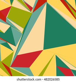 Abstract background with colorful triangles for magazines, booklets or mobile phone lock screen