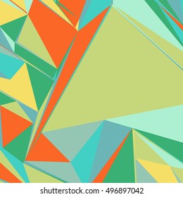 Abstract background with colorful triangles for magazines, booklets or mobile phone lock screen