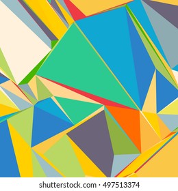 Abstract background with colorful triangles for magazines, booklets or mobile phone lock screen