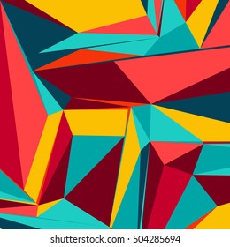 Abstract background with colorful triangles for magazines, booklets or mobile phone lock screen