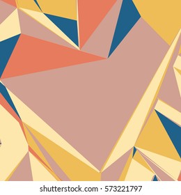 Abstract background with colorful triangles for magazines, booklets or mobile phone lock screen.