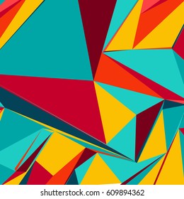 Abstract background with colorful triangles for magazines, booklets or mobile phone lock screen