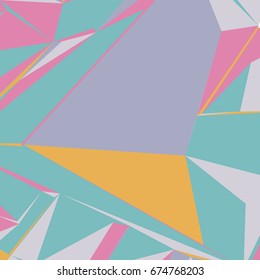 Abstract background with colorful triangles for magazines, booklets or mobile phone lock screen