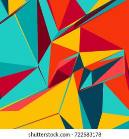 Abstract background with colorful triangles for magazines, booklets or mobile phone lock screen