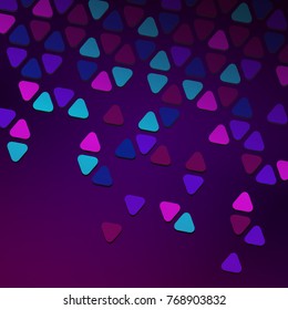 Abstract background with colorful triangles. Modern geometric vector illustration.