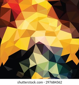 abstract background with colorful triangles polygonal  fashion concept stylish