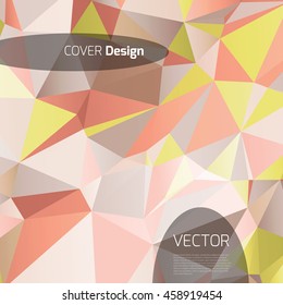 Abstract background with colorful triangles and space for text. Texture for covers, banners, booklets, etc. For web or printed media.