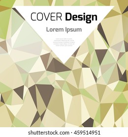 Abstract background with colorful triangles and space for text. Texture for covers, banners, booklets, etc. For web or printed media.