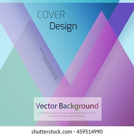 Abstract background with colorful triangles and space for text. Texture for covers, banners, booklets, etc. For web or printed media.