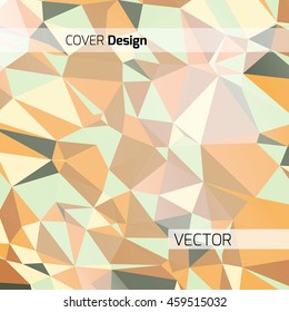 Abstract background with colorful triangles and space for text. Texture for covers, banners, booklets, etc. For web or printed media.