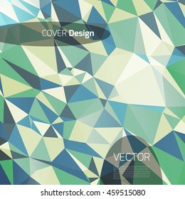 Abstract background with colorful triangles and space for text. Texture for covers, banners, booklets, etc. For web or printed media.