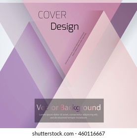 Abstract background with colorful triangles and space for text. Texture for covers, banners, booklets, etc. For web or printed media.
