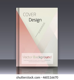 Abstract background with colorful triangles and space for text. Texture for covers, banners, booklets, etc. For web or printed media.