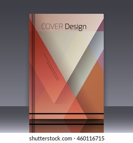 Abstract background with colorful triangles and space for text. Texture for covers, banners, booklets, etc. For web or printed media.