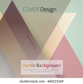 Abstract background with colorful triangles and space for text. Texture for covers, banners, booklets, etc. For web or printed media.