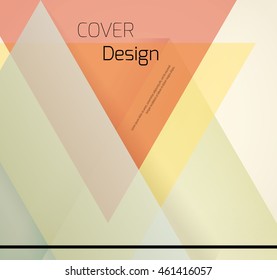 Abstract background with colorful triangles and space for text. Texture for covers, banners, booklets, etc. For web or printed media.