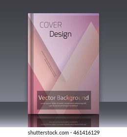 Abstract background with colorful triangles and space for text. Texture for covers, banners, booklets, etc. For web or printed media.