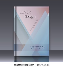 Abstract background with colorful triangles and space for text. Texture for covers, banners, booklets, etc. For web or printed media.