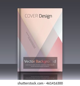Abstract background with colorful triangles and space for text. Texture for covers, banners, booklets, etc. For web or printed media.