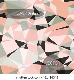 Abstract background with colorful triangles and space for text. Texture for covers, banners, booklets, etc. For web or printed media.
