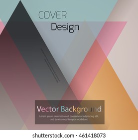 Abstract background with colorful triangles and space for text. Texture for covers, banners, booklets, etc. For web or printed media.
