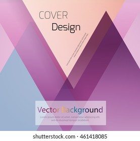 Abstract background with colorful triangles and space for text. Texture for covers, banners, booklets, etc. For web or printed media.