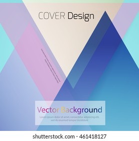 Abstract background with colorful triangles and space for text. Texture for covers, banners, booklets, etc. For web or printed media.