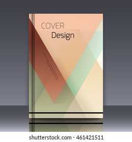 Abstract background with colorful triangles and space for text. Texture for covers, banners, booklets, etc. For web or printed media.
