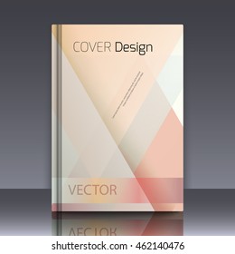 Abstract background with colorful triangles and space for text. Texture for covers, banners, booklets, etc. For web or printed media.