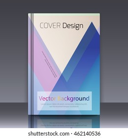 Abstract background with colorful triangles and space for text. Texture for covers, banners, booklets, etc. For web or printed media.