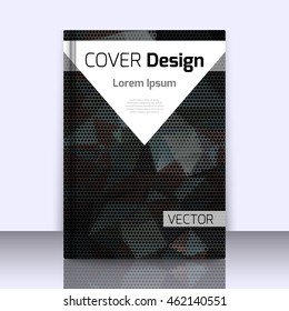 Abstract background with colorful triangles and space for text. Texture for covers, banners, booklets, etc. For web or printed media.