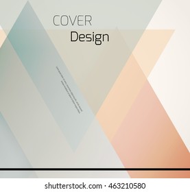 Abstract background with colorful triangles and space for text. Texture for covers, banners, booklets, etc. For web or printed media.