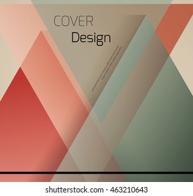 Abstract background with colorful triangles and space for text. Texture for covers, banners, booklets, etc. For web or printed media.