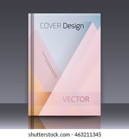 Abstract background with colorful triangles and space for text. Texture for covers, banners, booklets, etc. For web or printed media.