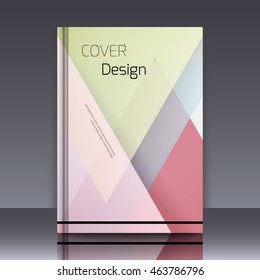 Abstract background with colorful triangles and space for text. Texture for covers, banners, booklets, etc. For web or printed media.
