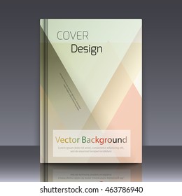 Abstract background with colorful triangles and space for text. Texture for covers, banners, booklets, etc. For web or printed media.