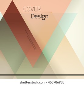 Abstract background with colorful triangles and space for text. Texture for covers, banners, booklets, etc. For web or printed media.
