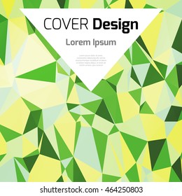 Abstract background with colorful triangles and space for text. Texture for covers, banners, booklets, etc. For web or printed media.