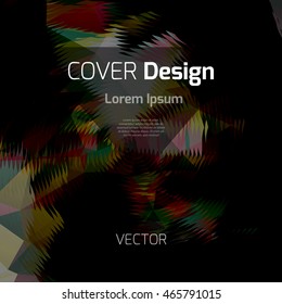 Abstract background with colorful triangles and space for text. Texture for covers, banners, booklets, etc. For web or printed media.