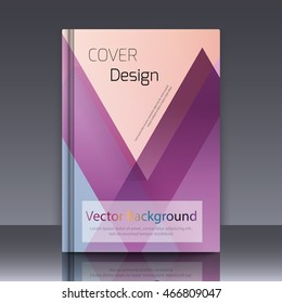 Abstract background with colorful triangles and space for text. Texture for covers, banners, booklets, etc. For web or printed media.