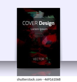 Abstract background with colorful triangles and space for text. Texture for covers, banners, booklets, etc. For web or printed media.