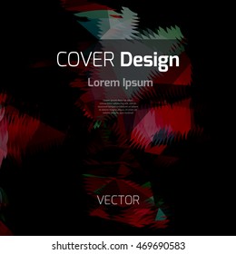 Abstract background with colorful triangles and space for text. Texture for covers, banners, booklets, etc. For web or printed media.