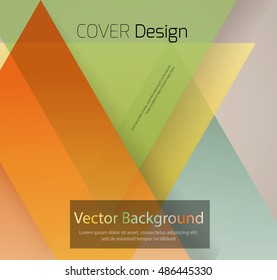 Abstract background with colorful triangles and space for text. Texture for covers, banners, booklets, etc. For web or printed media.