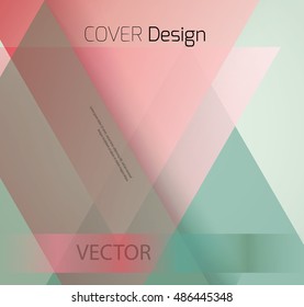 Abstract background with colorful triangles and space for text. Texture for covers, banners, booklets, etc. For web or printed media.