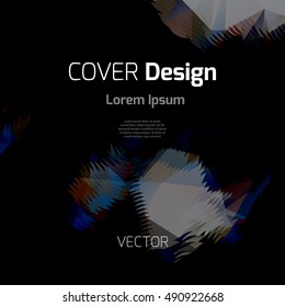 Abstract background with colorful triangles and space for text. Texture for covers, banners, booklets, etc. For web or printed media.