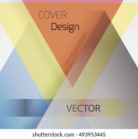 Abstract background with colorful triangles and space for text. Texture for covers, banners, booklets, etc. For web or printed media.